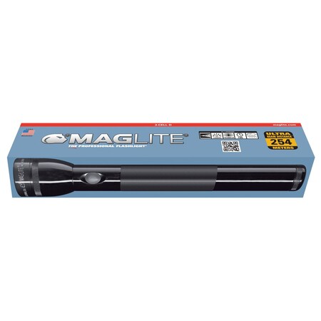 Maglite S4D Maglite 4 DCell Flashlight, Color Black, Packaging Display Box S3D015